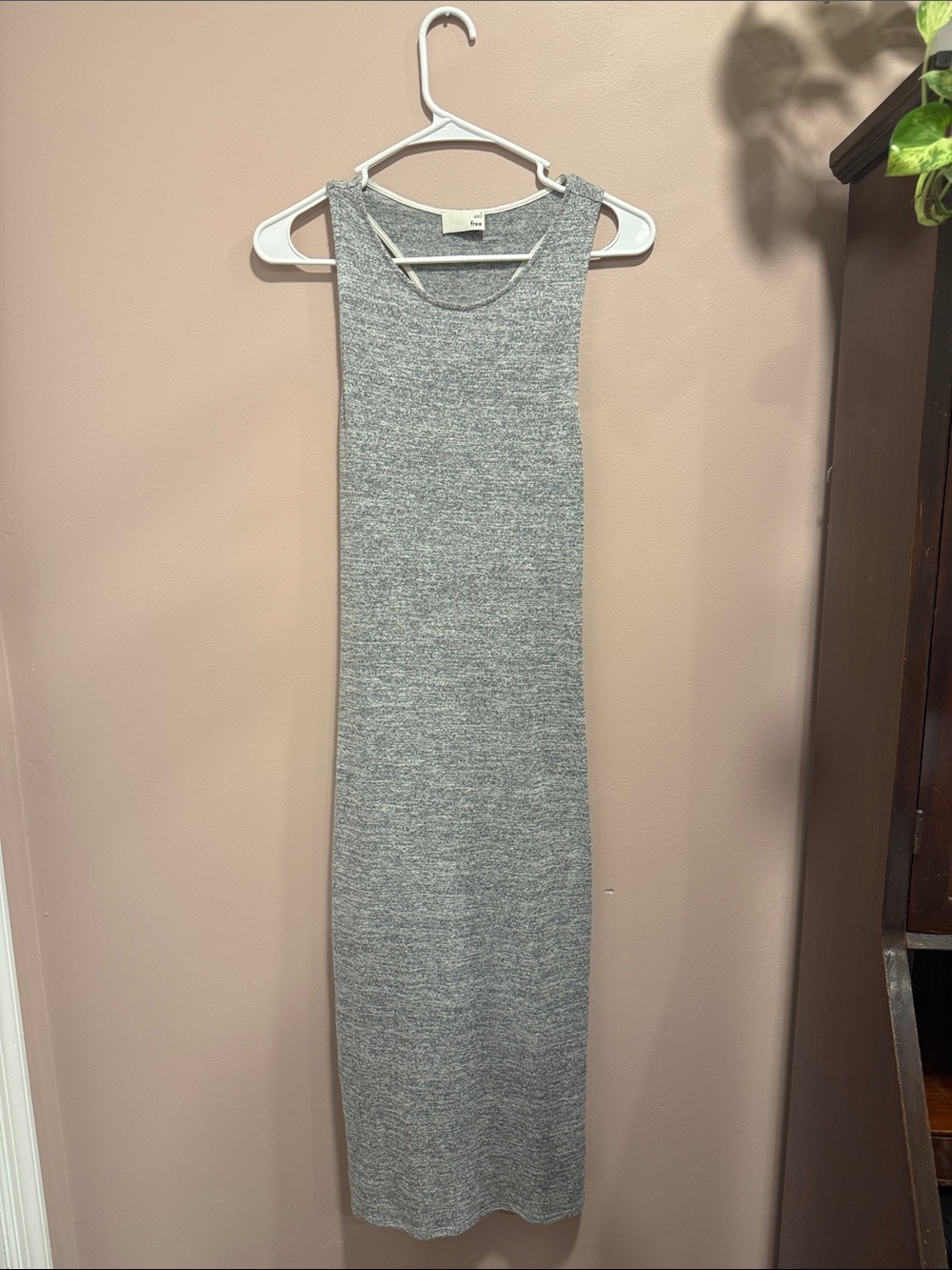 Wilfred Grey Ribbed Sleeveless Maxi Dress